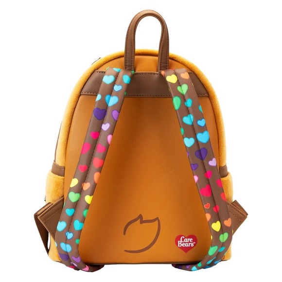 Loungefly Care Bears‎ Tenderheart Bear Plush Cosplay Light Up Glow Mini Backpack